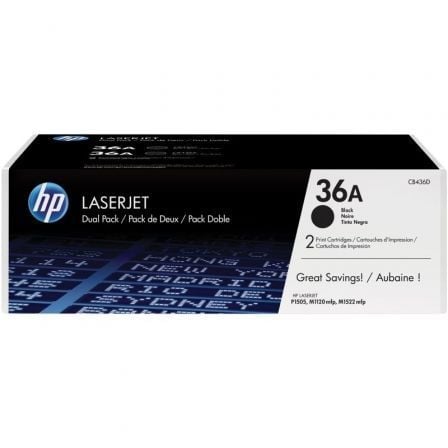 Tóner Original HP nº36A Multipack/ 2x Negro_0