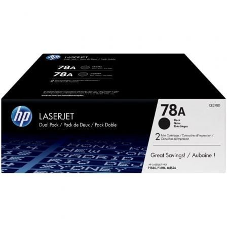 Tóner Original HP nº78A Multipack/ 2x Negro_0