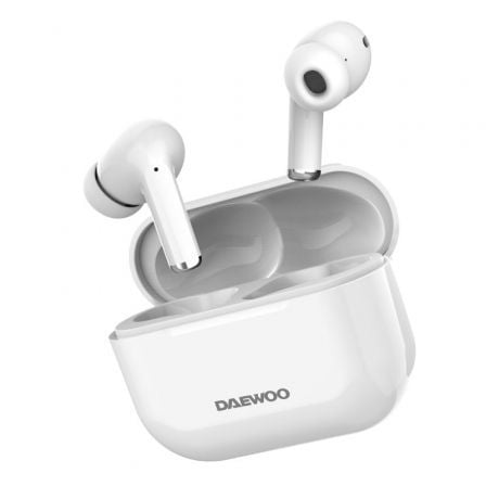Auriculares Bluetooth Daewoo / Branco / DW2002 / Estuche de Carga / Autonomía 6h