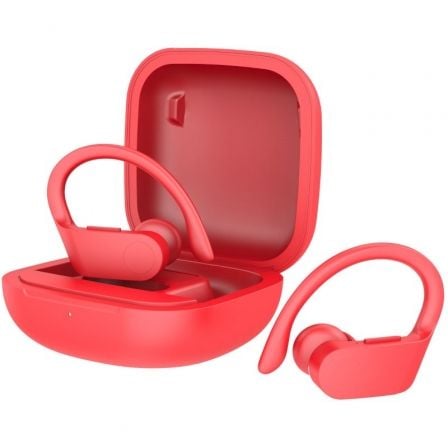 Auriculares Deportivos Bluetooth Daewoo DW2025 con estuche de carga/ Autonomía 5h/ Rojos_0