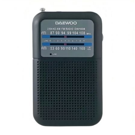 Radio Portátil Daewoo DW1008/ Negra_0