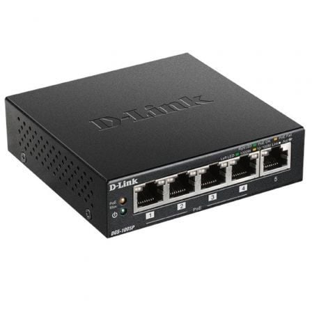 Switch D-LINK 5-Port POE+ / Preto / DGS-1005P/E_1