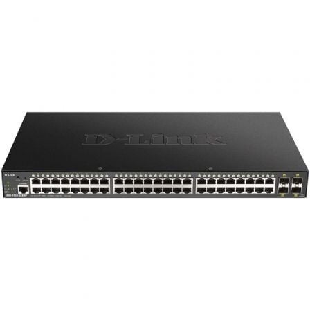 Switch Gestionado D-Link Smart DGS-1250-52XMP 52 Puertos/ RJ-45 10/100/1000 PoE/ SFP_0