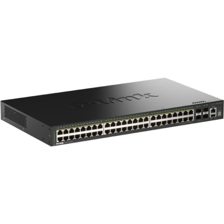 Switch D-LINK / 52 Portas / 48 Gigabit PoE+ / 4 x 10GB SFP+ / DGS-1530-52P/E_0