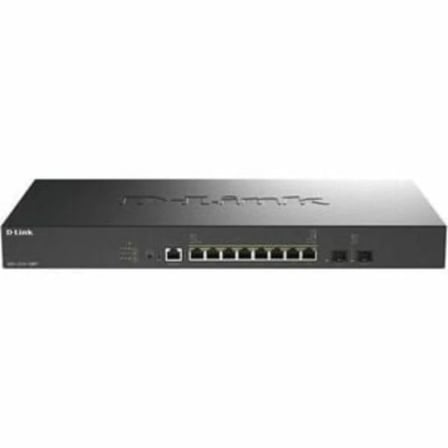 Switch D-LINK / 8 Portas / 10GB / Multigigabit / PoE+ / 2 SFP+ / 10G / 370W / DXS-1210-10MP/E_0