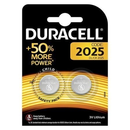 Pack de 2 Pilas de Botón Duracell DL2025B2/ 3V_0