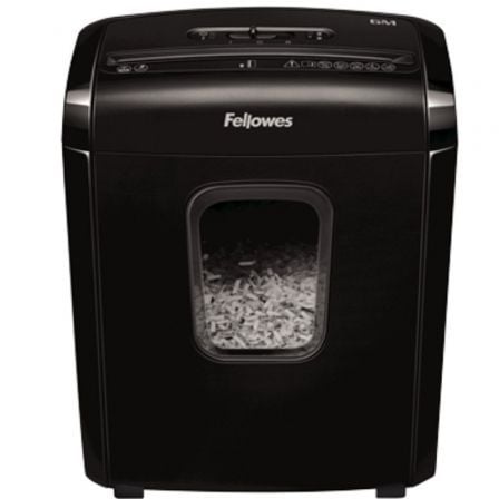 Destructora Fellowes 6M/ Minicorte de 4 x 12mm/ Negra_0