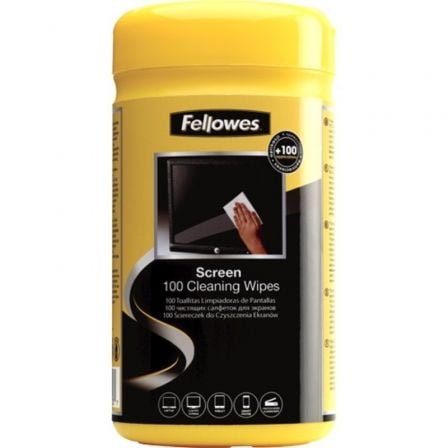 Dispensador de 100 Toallitas Fellowes 9183101 para Limpieza de Pantallas/ Pack de 6 Unidades_0