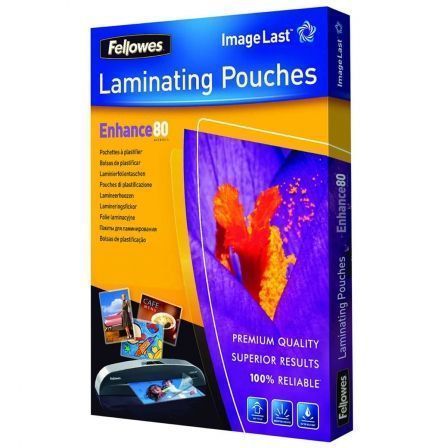 Fundas para Plastificar Fellowes 5306114/ A4/ 80 Micras/ 100 unidades_0