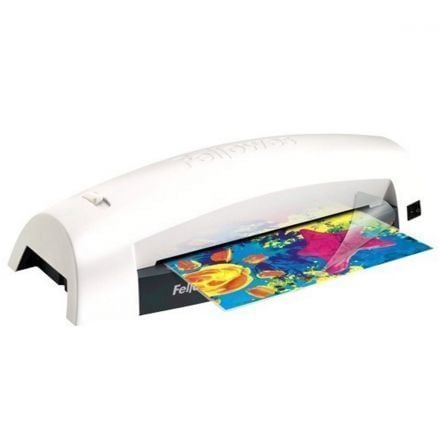 Plastificadora Fellowes Lunar 5715601/ hasta A4 y 80 Micras/ Blanca y Negra_0