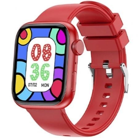 Smartwatch Forever IGo Watch 3 JW-500/ Notificaciones/ Frecuencia Cardíaca/ Rojo_0