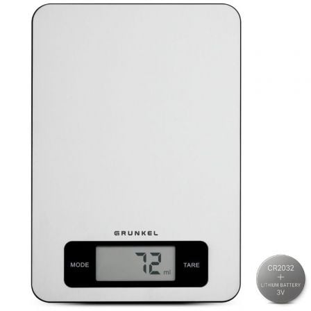 Báscula de Cocina Electrónica Grunkel BC-COOKXT/ hasta 5kg/ Plata_0