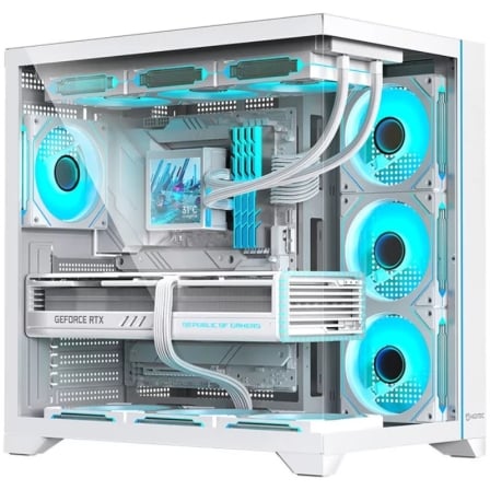 Caja Gaming Semitorre Hiditec H3 Pro// Blanca_0