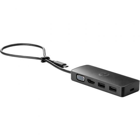 Docking USB 3.0 Tipo-C HP USB-C Travel G2/ 2xUSB/ 1xHDMI/ 1xVGA/ Negro_0
