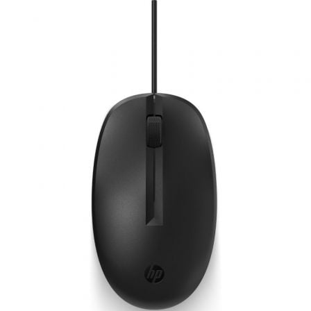 Ratón HP 125/ Hasta 1200 DPI/ Negro/ Formato Bulk_0
