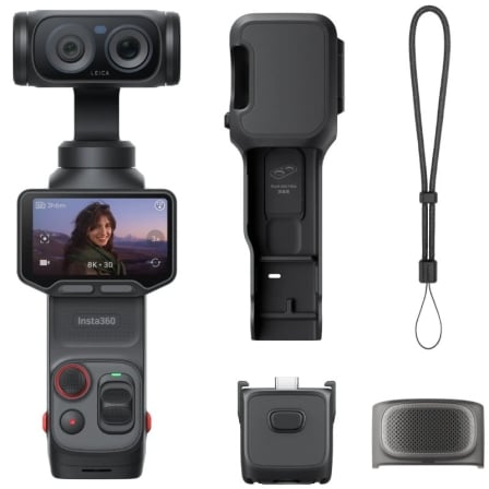 Cámara Digital Deportiva Insta360 Luna Pro/ 8K/ Ángulo de visión 360º/ Negra_0