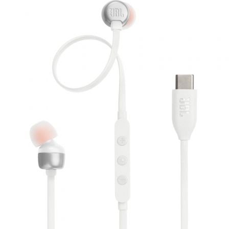 Auriculares Intrauditivos JBL Tune 310C/ con Micrófono/ Blancos_0