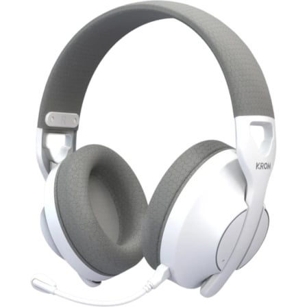 Auriculares Gaming Inalámbricos con Micrófono Krom Phase/ Bluetooth/ Jack 3.5/ USB 2.0/ Blancos_0