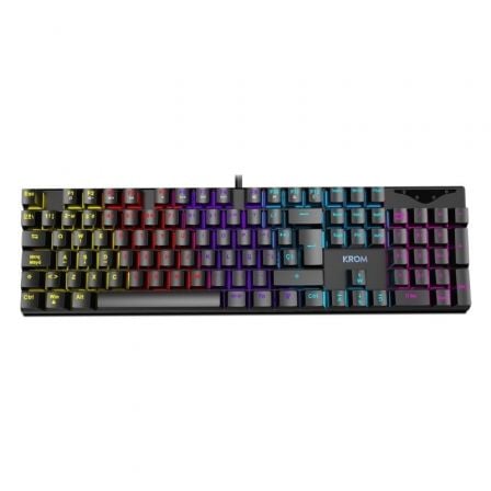 Teclado Gaming Mecânico KROM Kasic / Preto / KROM-TEC_KASIC