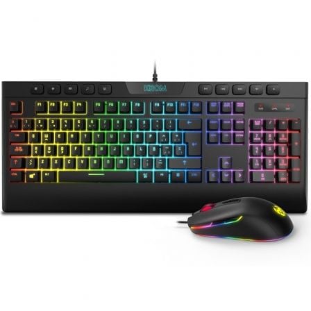 Krom Kalyos teclado Ratón incluido Juego USB Negro_0