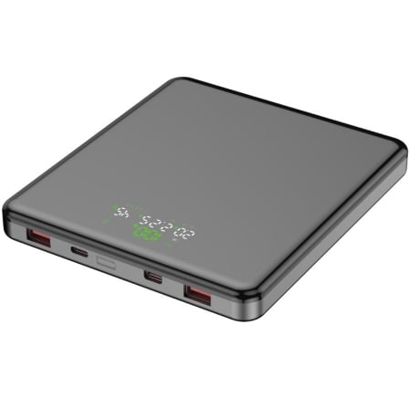 Powerbank 20000mAh Leotec LEPOW100W20G/ 100W/ Gris/ Incluye Cable USB Tipo-C_0