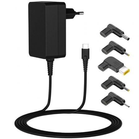 Cargador Universal Leotec / Type-C / 45W / 1x USB Tipo-C / 2.25A / Preto / LB13230520