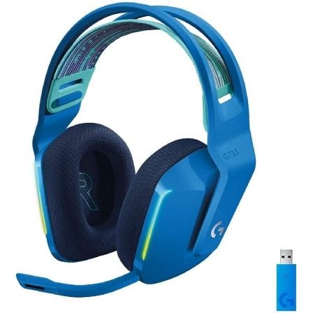 Auriculares Gaming Inalámbricos con Micrófono Logitech G733/ Azules_0