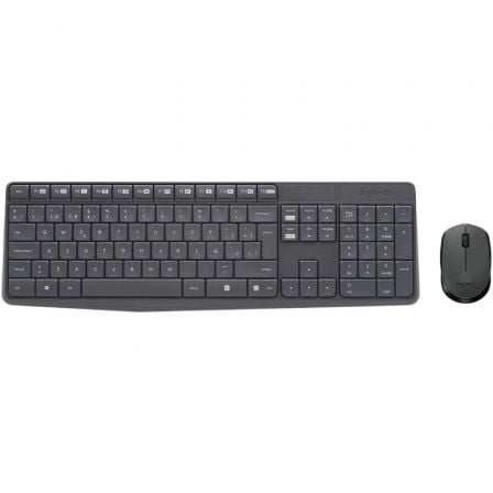 Teclado e Ratão Inalámbricos Logitech MK235 / Preto / 920-007919