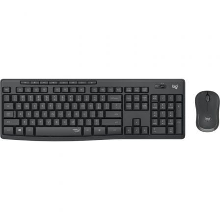 Teclado e Ratão Inalâmbricos Logitech Silent Touch MK295 / Grafito