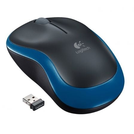 Ratón Inalâmbrico Logitech M185 / Azul / Até 1000 DPI