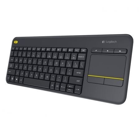Teclado Logitech Wireless Touch K400 Plus / Preto / LOG-TEC_920-007137