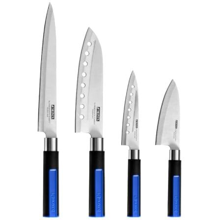 Pack 6 Piezas Monix Solid+ M355003/ 4 Cuchillos Santoku/ 1 Tijeras Solid Pro/ 1 Tacoma Organizadora_0