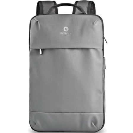 Mochila Expansible NGS Monray Sacks Horizon para Portátiles hasta 14"/ Impermeable/ Gris_0