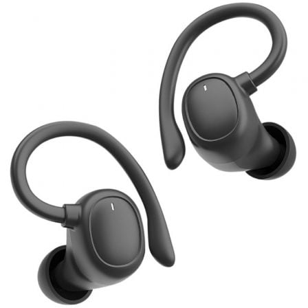 Auriculares Deportivos Muvit iO / True Wireless / Preto / MUV-AUR_MIOSTW001