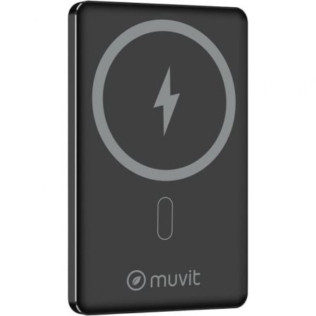 Powerbank 5000mAh Muvit For Change MCCHP0009/ 20W/ Wireless/ Negra/ Incluye Cable USB Tipo-C_0