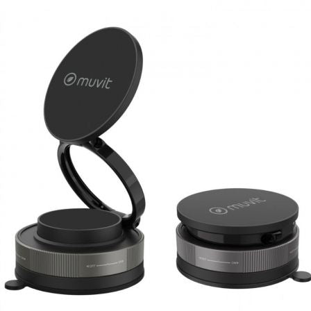 Soporte de Smartphone para Coche Muvit For Change MCCHL0035/ Negro_0