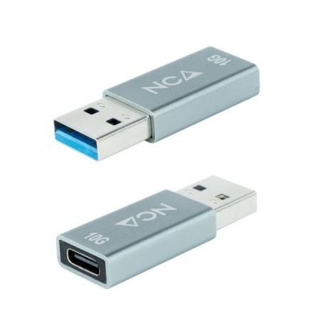 Adaptador USB 3.1 Nanocable / USB Macho - USB Tipo-C Hembra / Preto / 10.02.0013