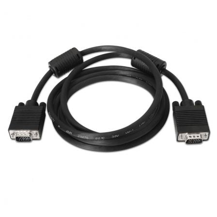 Cable SVGA Nanocable / VGA Macho - VGA Macho / 1m / Preto / NAN-CAB_10.15.0101