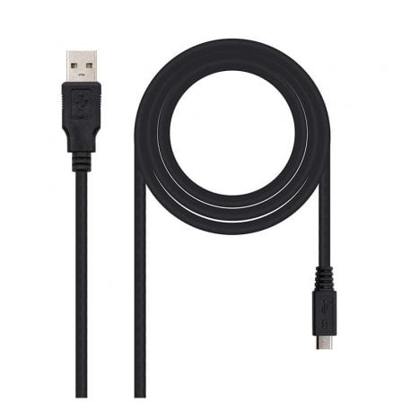 Cabo USB 2.0 NANO CABLE / Macho - MicroUSB / 1.8m / Preto / 10.01.0501