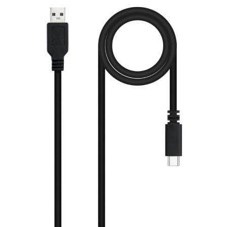 Cable USB 2.0 Nanocable 10.01.2101-L150/ USB Tipo-C Macho - USB Macho/ 1.5m/ Negro_0