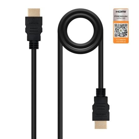 Cabo HDMI 2.0 NANO CABLE / 4K / Macho - Macho / 1m / Preto / 10.15.3601