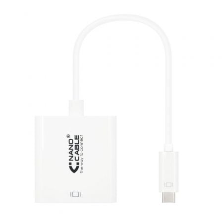 Conversor NANO CABLE / DVI-D (24+1) Fêmea / 15cm / Branco / 10.16.4103