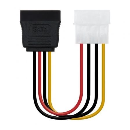 Cabo de Alimentação SATA NANO CABLE / 16cm / Molex Macho - SATA Hembra / Preto / 10.19.0205-OEM