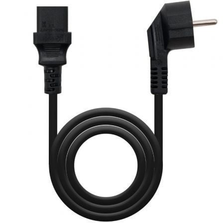 Cabo de Alimentação NANO CABLE / CEE7 Macho - C13 Fêmea / 2m / Preto / 10.22.0102-L2