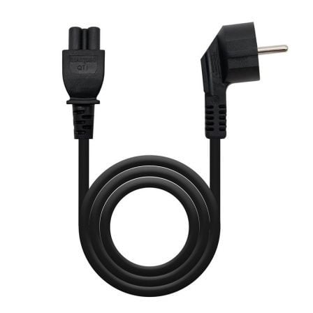 Cabo de Alimentação NANO CABLE / C5 Hembra - Schuko Macho / 1.5m / Preto / 10.22.0302