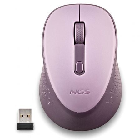 Ratón Inalâmbrico NGS / Lila / Até 1600 DPI / NGS-MOU_DEW_LILAC