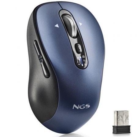 Ratón Inalámbrico NGS Infinity-RB / Azul / Batería recargable / Até 3200 DPI