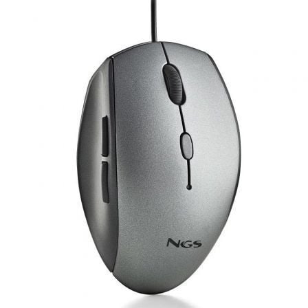 Ratón Ergonómico NGS Moth / Gray / Até 1600 DPI / NGS-MOU_MOTHGRAY