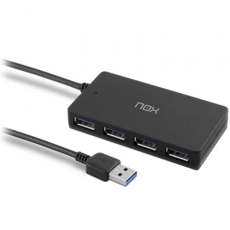 Hub USB 3.0 NOX / 4xUSB / Preto / NOX-HUB_ONE