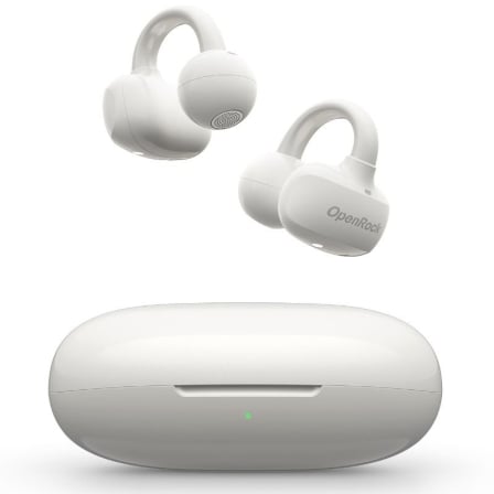 Auriculares Deportivos de Conducción Aérea OpenRock E OPACE02 V2 con estuche de carga/ Autonomía 7h/ Blancos_0